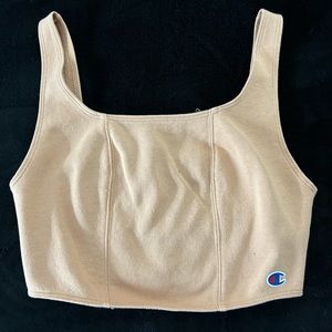 Champion tan crop top